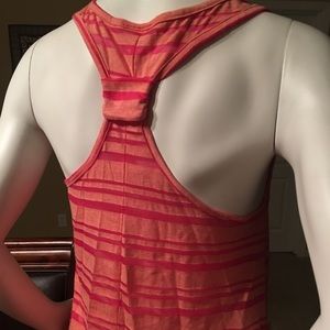NWT Orange tank with stripes L